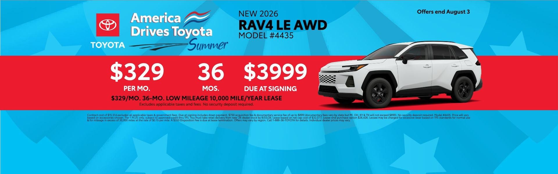 Toyota, RAV4, Lease